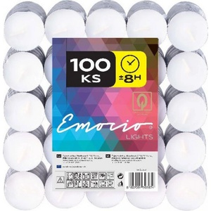Emocio Свещ за чаено парти Emocio 100 бр. , време на горене 8 часа