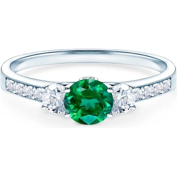 Image 1 of SAVICKI Годежен пръстен Dream: бяло злато, смарагд