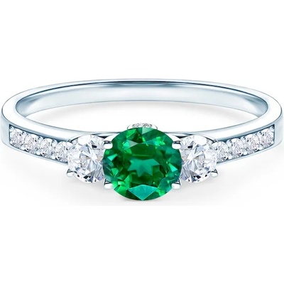 SAVICKI Годежен пръстен Dream: бяло злато, смарагд