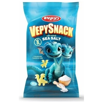 VEPYSNACK Kukuřičný snack s mořskou solí, bez lepku, 45g