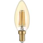 OPTONICA Led КЕНДЪЛ c35 e14 4w 400lm 2500k ac220-240v ЗЛАТИСТ ЕФЕКТ (1490)