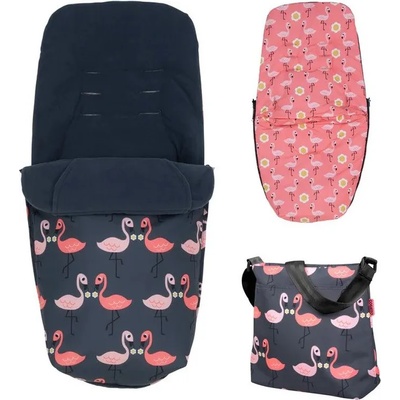Cosatto Комплект чувалче за крака и чанта за количка Cosatto - Pretty Flamingo (CT5220A)
