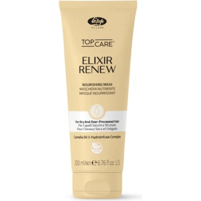 Lisap Milano Подхранваща маска с масло от камелия Lisap Top Care Elixir Renew Nourishing - възстановяваща грижа за суха и увредена коса