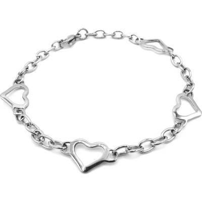 Steel Jewelry náramek srdíčka z chirurgické oceli NR230911