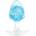 ToyJoy Anal Play Crystal Butt Plug Large Blue