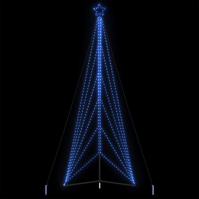 vidaXL LED коледна елха 861 светодиода синьо 478 см (4016426)