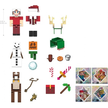 Mattel Minecraft Adventní kalendář 2024 HXM86