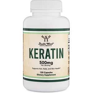 Double Wood Supplements Keratin, 120 капсули, Double Wood