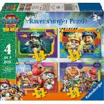 Ravensburger Пъзел Ravensburger 4 в 1 - Пес Патрул: Дино филмът (12004365)