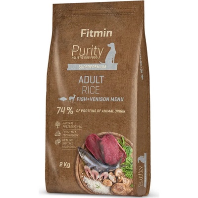 Fitmin Purity Rice Adult Fish & Venison 2 kg
