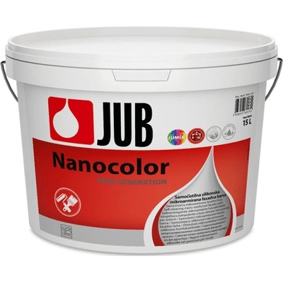 JUB NANOCOLOR - samočistiaca silikónová fasádna farba - biely - 15 l