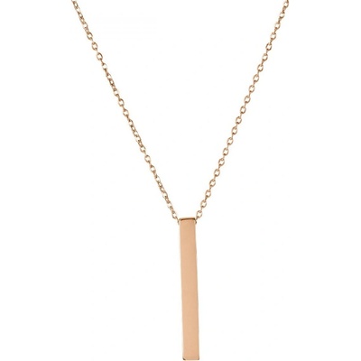 Bellita Дамско розовозлатисто колие с плочка Bellita (BLT-LN0153-RG)