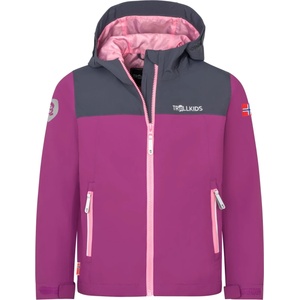 TROLLKIDS Детско водоустойчиво яке Trollkids Kid's Telemark Jacket Waterproof jacket - Fresh Berry / Graphite - размер 110 (EU) (703-3032-1714)