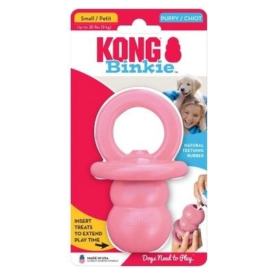 Kong Puppy Binkie gumová pro štěňata S 13 x 7 x 7 cm mix barev