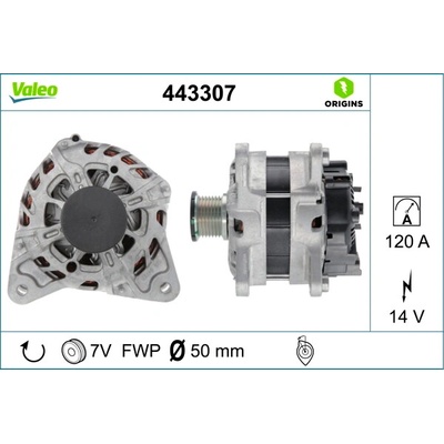 Alternátor VALEO 443307