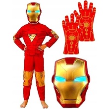 bHome Iron man s maskou a rukavicami