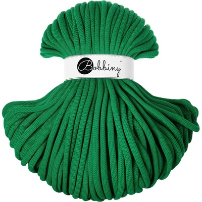 Bobbiny bavlněná šňůra JUMBO 9mm Jade green
