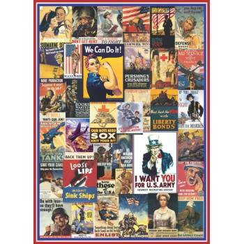 EuroGraphics World War I & II Vintage Posters 1000 dílků