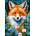 Cherry Pazzi - Puzzle Red Fox in Flowers - 1 000 piese