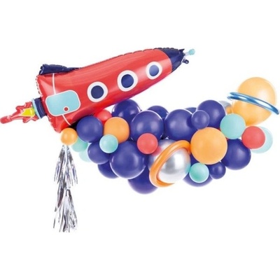 PartyDeco Girlanda balóniková Vesmír 154 x 130 cm