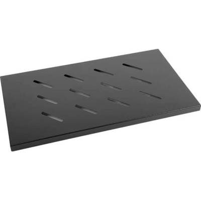 Lanberg 19" fixed shelf 1U / 465x300mm, max load capacity up to 20kg, black (AK-1002-B)