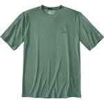 Carhartt Мъжка тениска Carhartt Force Sun Defender S/S T-Shirt - Green Slate Heather - размер XL (216-5776-0314)