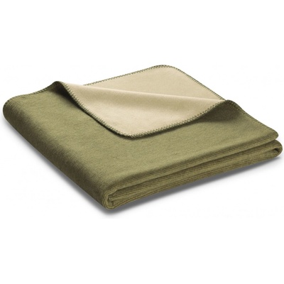 Biederlack Cotton Duo Melange oliv-sahara deka 150x200