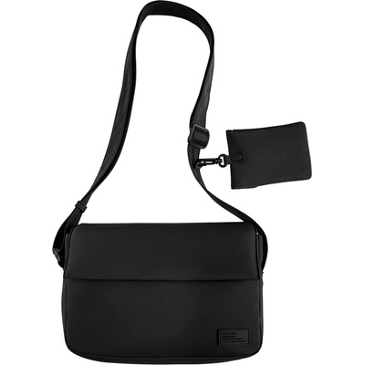 Pull&Bear Чанта за през рамо тип преметка черно, размер One Size