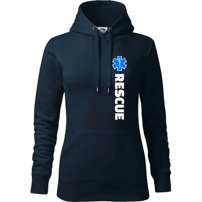 Rescue pro záchranáře mikina dámská Cape s kapucí Námořní modrá téměř černá – Hledejceny.cz