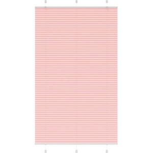vidaXL Плисирана щора, розова, 120x200 см, ширина на плата 119, 4 см, полиестер (4015470)