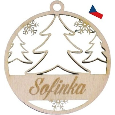 JH WoodArt Personalizovaná vánoční ozdoba 1 ks