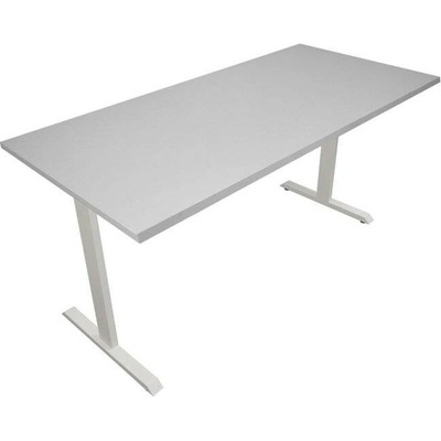 ZLKL P00057 Kancelářský stůl bílá podnož / šedá deska P00057-2