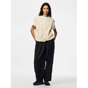 Pieces Плюшена жилетка KATTY birch Pieces | Bezhov | ЖЕНИ | XS
