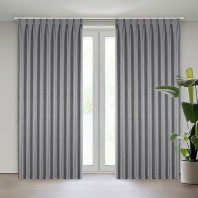 Takoy Grafitový závěs ze 100% zatemňovací látky typu blackout 125x270 cm (rozměr uvedený hotový) flex systém - NELISA-HF-478797 | 125 x 270 cm