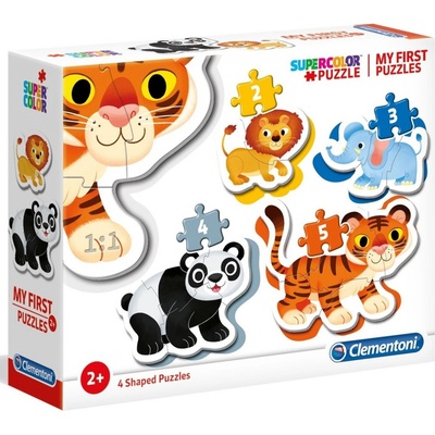 Clementoni Moje první : Safari 4v1 2,3,4,5 dílků