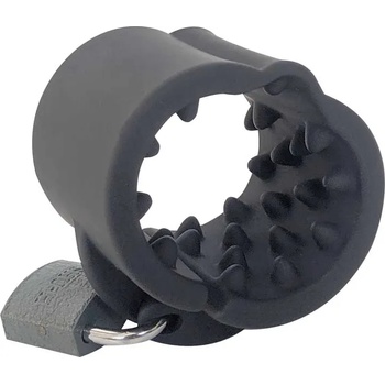 Image 1 of Brutus Cruncher Silicone Lockable Spiked Ball Stretcher Black