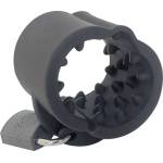 Brutus Cruncher Silicone Lockable Spiked Ball Stretcher Black