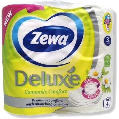 Zewa тоалетна хартия, Deluxe, Лайка, 4 броя