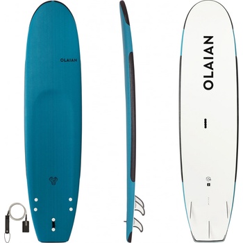 OLAIAN Pěnový surf 100 vyztužený 8'2" 100 L + leash