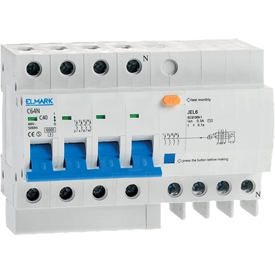 ELMARK КОМБИНИРАНА ДТЗ jel6 6ka c50 3p+n 50a/300ma (40436)
