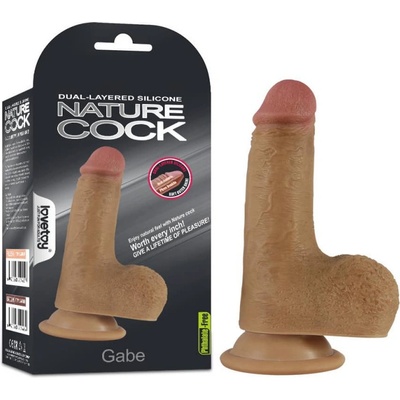 Lovetoy Dual-layered Silicone Dildo Gabe