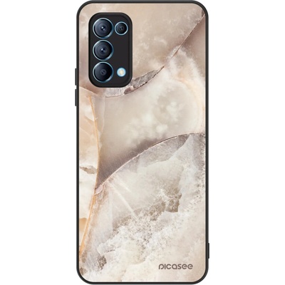 Pouzdro Picasee ULTIMATE CASE OPPO Reno 5 5G Cream marble