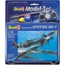 Revell Model Set plane 64164 Spitfire Mk. V 1:72