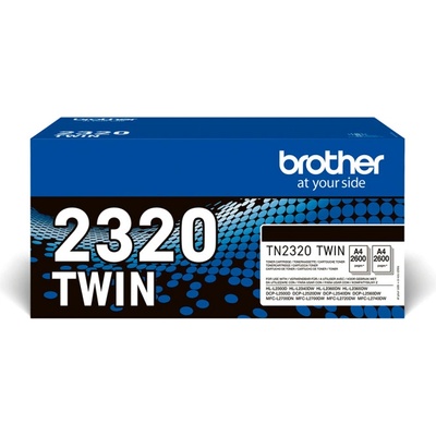 Brother Тонер, Brother, TN2320TWIN, Черен - Двойна Опаковка (TN2320TWIN)