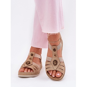 Step in style Дамски сандали на платформа и ток модел 215012 Step in style