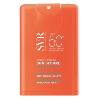 SVR Sun Secure sprej na opaľovanie SPF50+ Moisturising Invisible Pocket Spray 20 ml