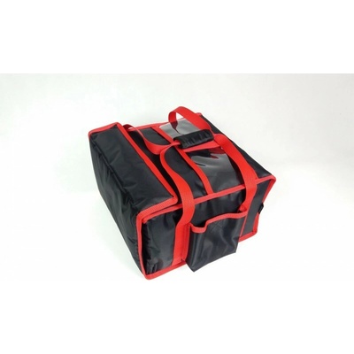 FURMIS Taška na pizzu na 4 krabice 350x350 mm, material Cordura, černá s červeným lemováním | FURMIS, T4S