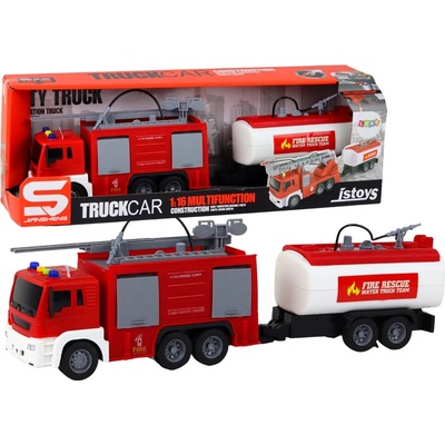 LEAN Toys Popelářský vůz s jeřábovým třecím pohonem Zelená 1:16