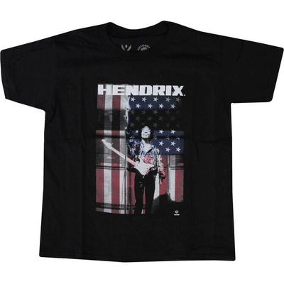 Rock Off Jimi Hendrix Peace Flag černá