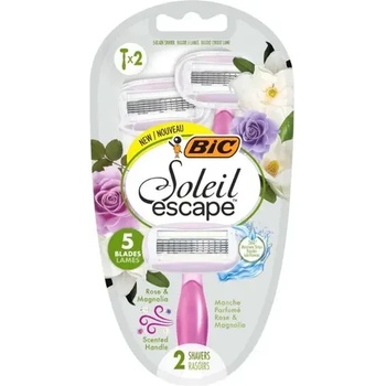 Image 1 of BIC БЛИСТЪР ДАМСКИ САМОБРЪСНАЧКИ ОТ 2БР. solel escape 5 РОЗА/МАГНОЛИЯ bic (bic 517409)